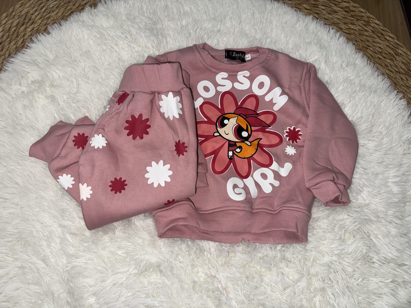 Powerpuff Blossom Pink Set - Girl (Flower Pants)