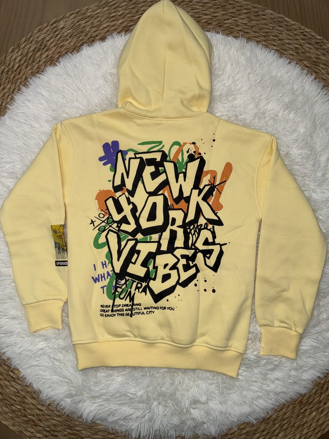 New York Yellow Set - Boy (Graffiti Print)