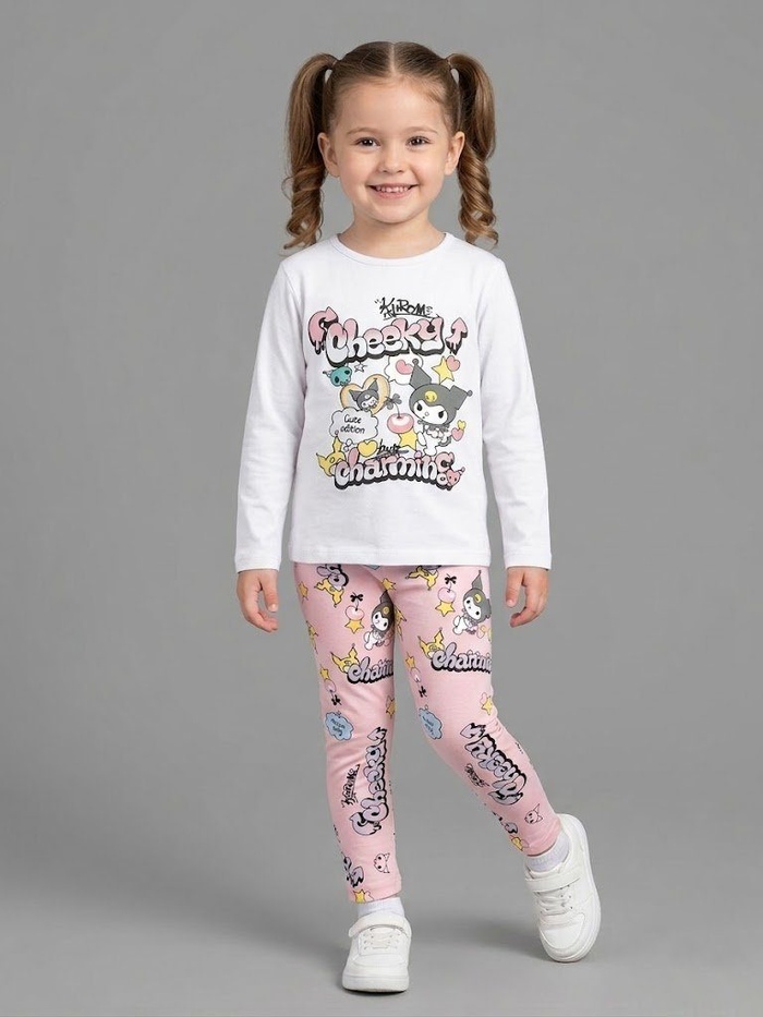 Kuromi Pink Set - Girl (Character Pants)