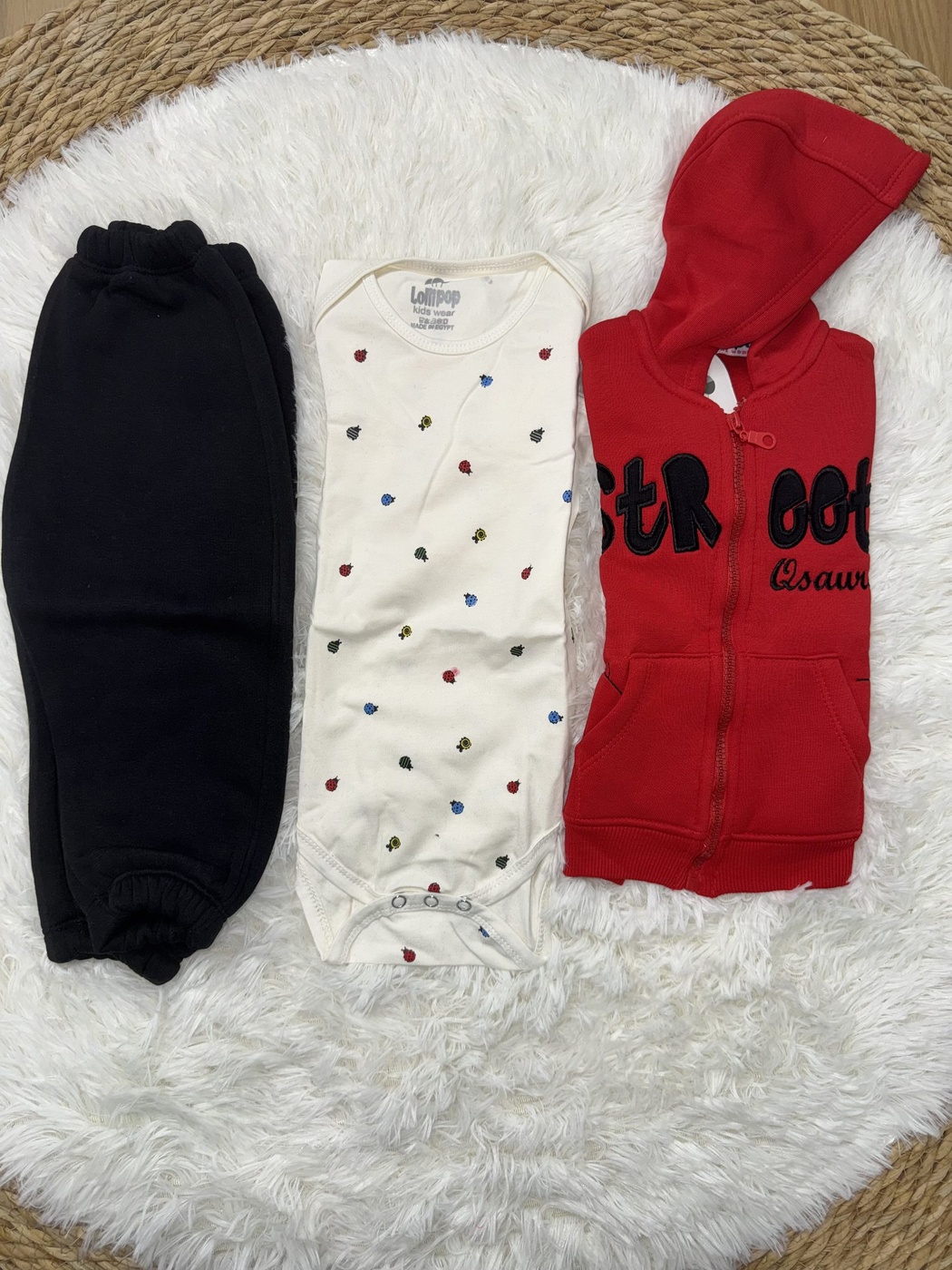 Street Red 3-Piece Set - Baby Boy (Dotted Body)